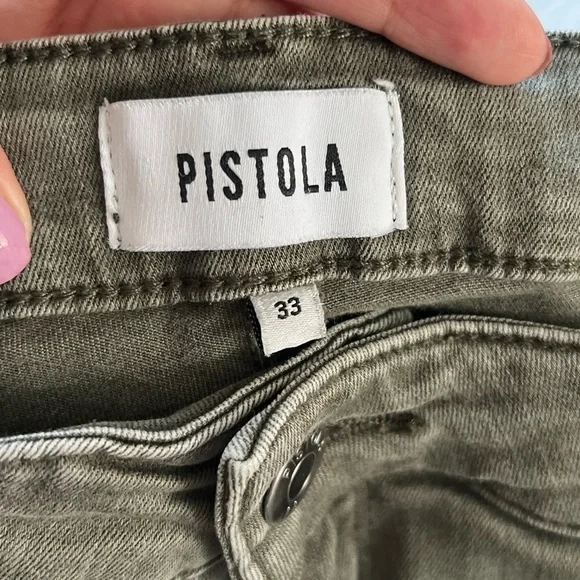 Pistola olive green cargo jeans size 33 straight leg - Picture 3 of 9